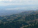 You can see the San Francisco Bay in the distance.