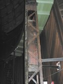 One of eight counterweights for elevator floor.